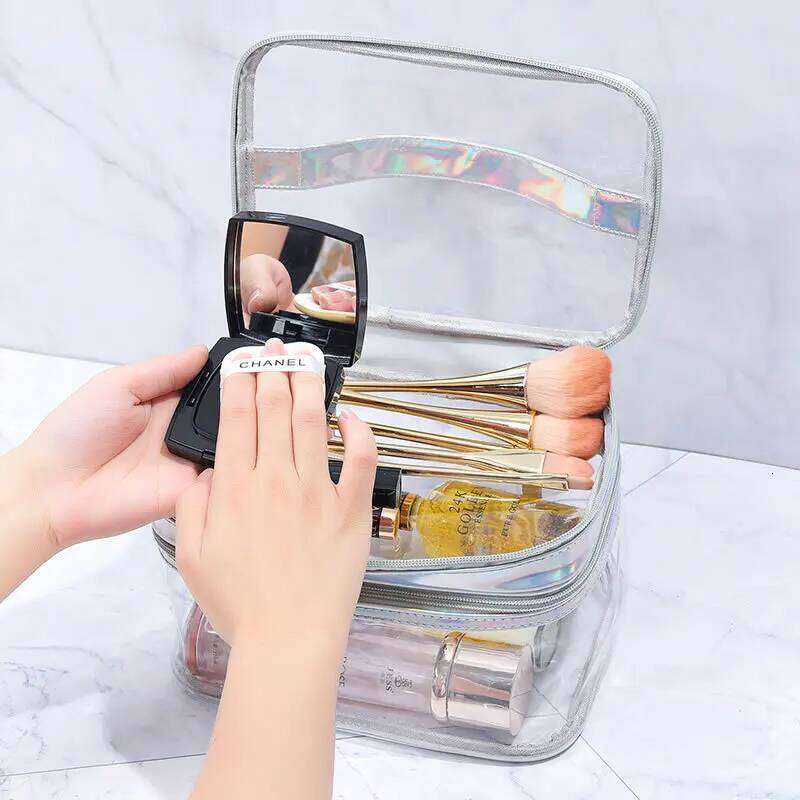 Travel Toiletry Cosmetics Bag, Multi-Layer Cosmetic Case, Travel, Makeup, Desktop Other Waterproof and Moisture-Proof, Design, Capacity Can Be Used fo