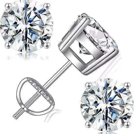 VOAINO Natural Real 9K 10K 14K 18K Gold Jewelry Fashion Diamond Stud Earrings With GIA Certificate For Women