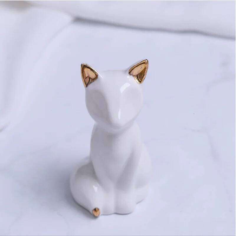 Home Decor 1 Pair, Small Decorative Accents for Shelves, Livingroom Bedroom, Gold and White home decoration accessories S260204