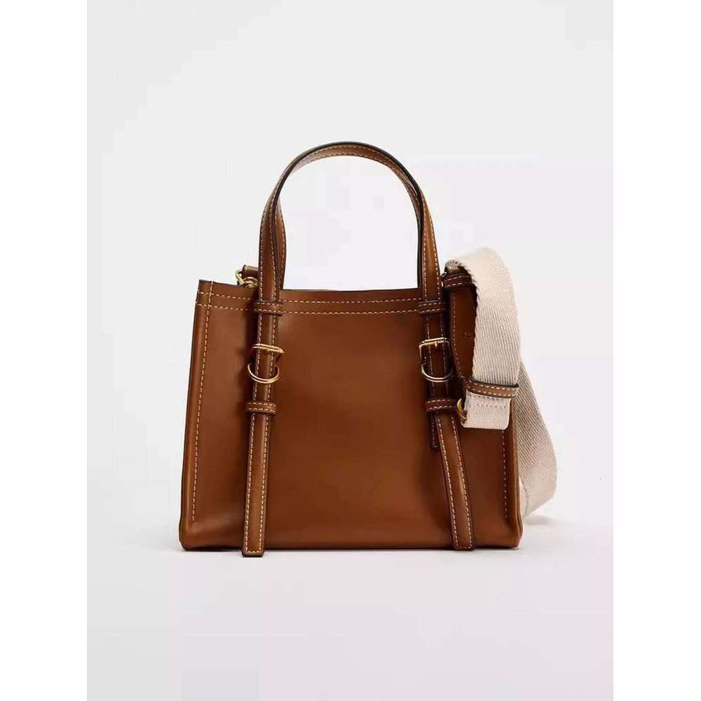 Cross border 2024 brown yellow handbag autumn new product, versatile single shoulder crossbody bag for work, commuting, leisure Y260205