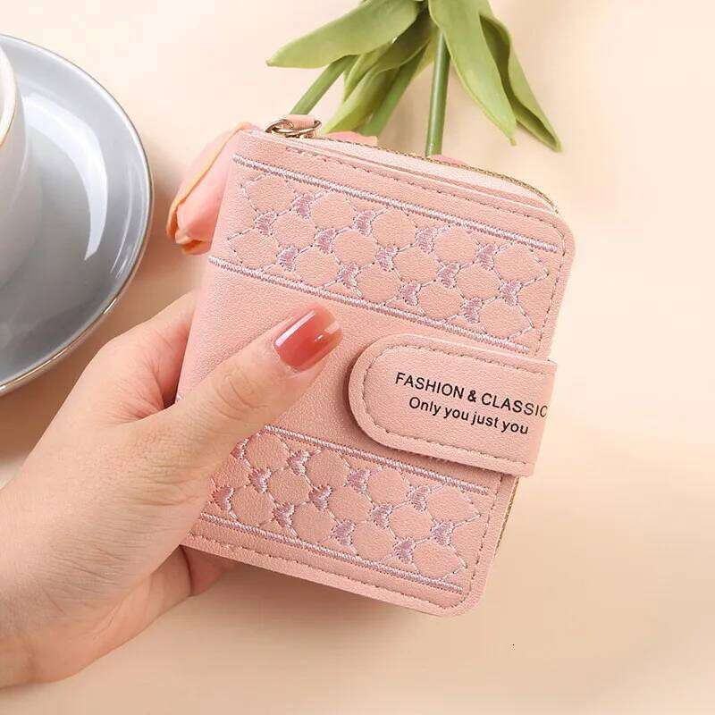 High-quality Short Zipper Ladies Purse Large Capacity Coin Card Clutch for Women Korean Style Y260206
