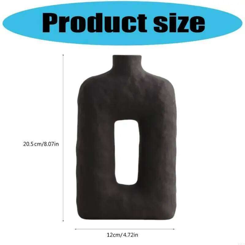 Handmade Ceramics Vases Wabi Sabi Theme Farmhouses Minimalists Decors Tabletop Centerpieces Flower Arrangement Container S260204