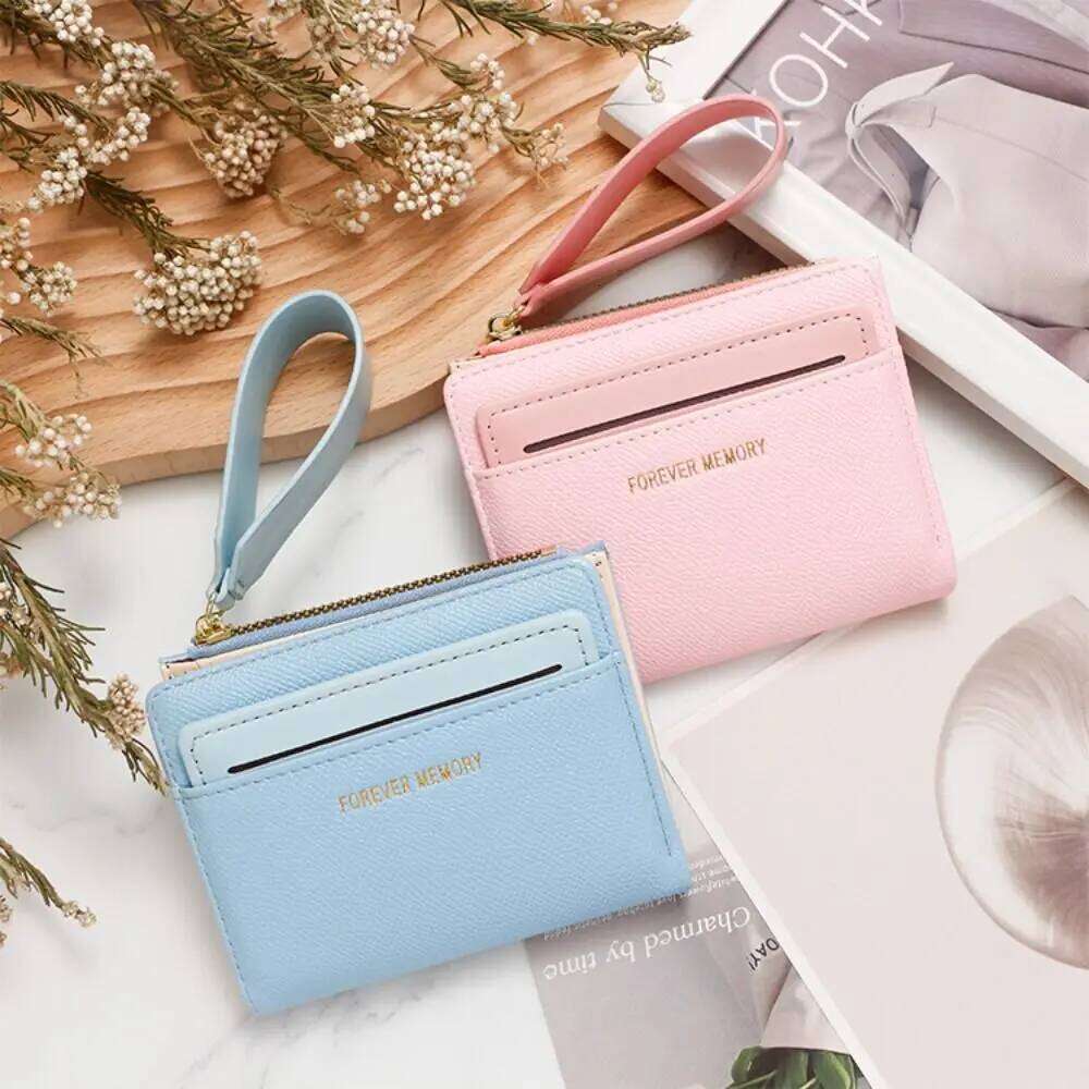 Women's Wallet Clutch Trendy Short Zipper Coin Purse Solid Color Female Wallets Card Holder Y260206