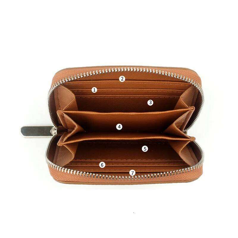 Free Custom Letters Genuine Japanese style Top Layer Cowhide Men's Short Zipper Wallet Women's Coin Purse Y260206