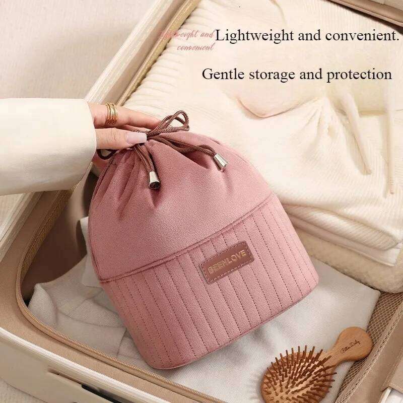 Large Capacity Cosmetic Bag Women Fashion Velvet Bags Multifunctional Makeup Organizer Toiletry Pouch Wedding Gift Y260206