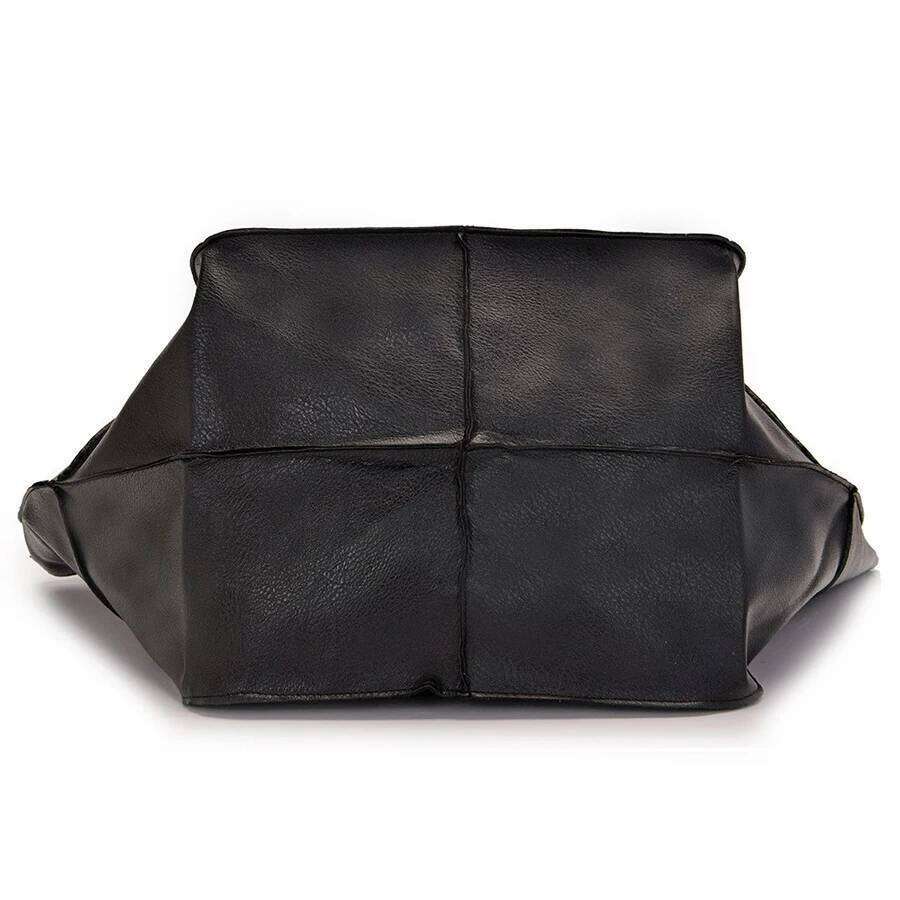 Fashionable minimalist with soft leather and capacity shopping bag for women, one shoulder hand-held large b Z260207 - view 4