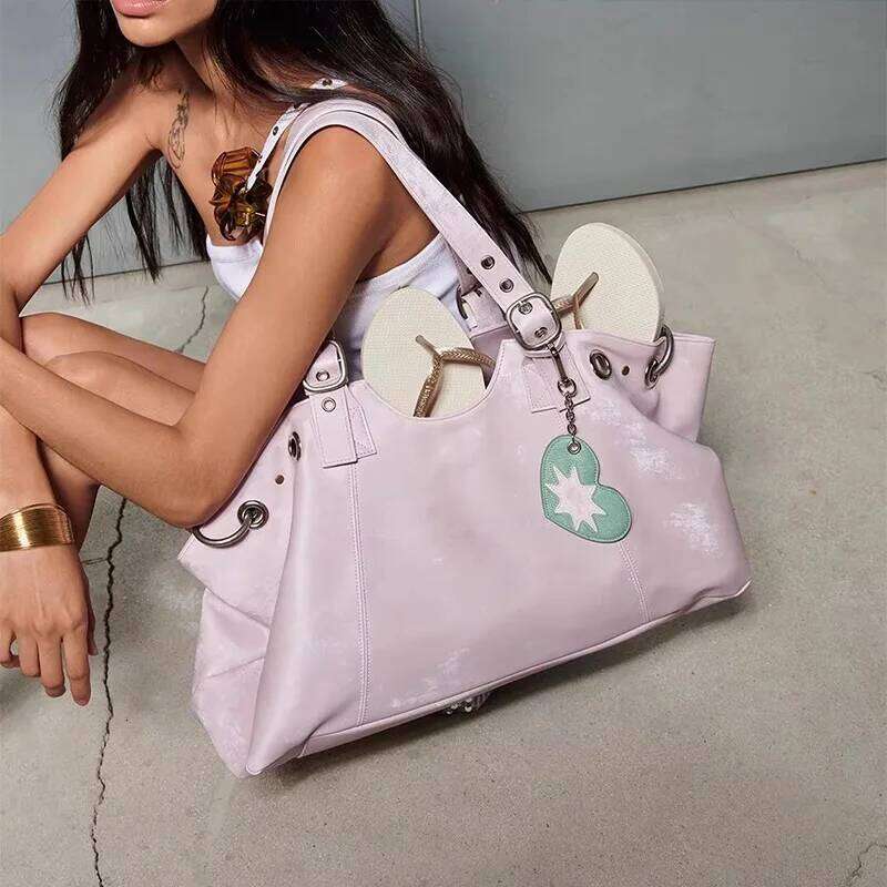 Light Luxury Brand Designer Tote Korean-style Fashionable Shoulder New High-end Handbag Simple Large-capacity Casual Bag Y260204