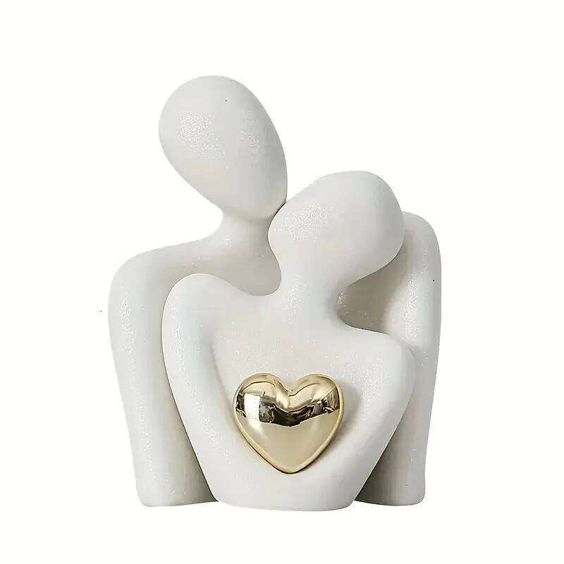 1Pc Romantic Love Embrace Statue Ornament Couple Set Bedroom Interior Decoration Valentine's Day Gift S260204 0de