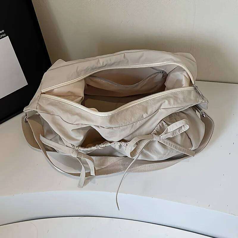 Large Capacity Women's Shoulder Bags Lightweight Nylon Pleated Crossbody Multiple Pockets Hobo Bag For Women Commuting Z260207 - view 5