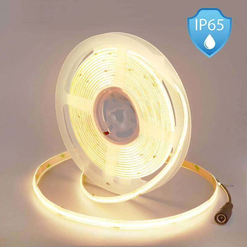 IP65 Waterproof COB LED Strip Light High Density 480 LEDs/m Flexible Tape Ribbon RA90 3000K 4000K 6500K Led Lights DC24V 5m Z260206