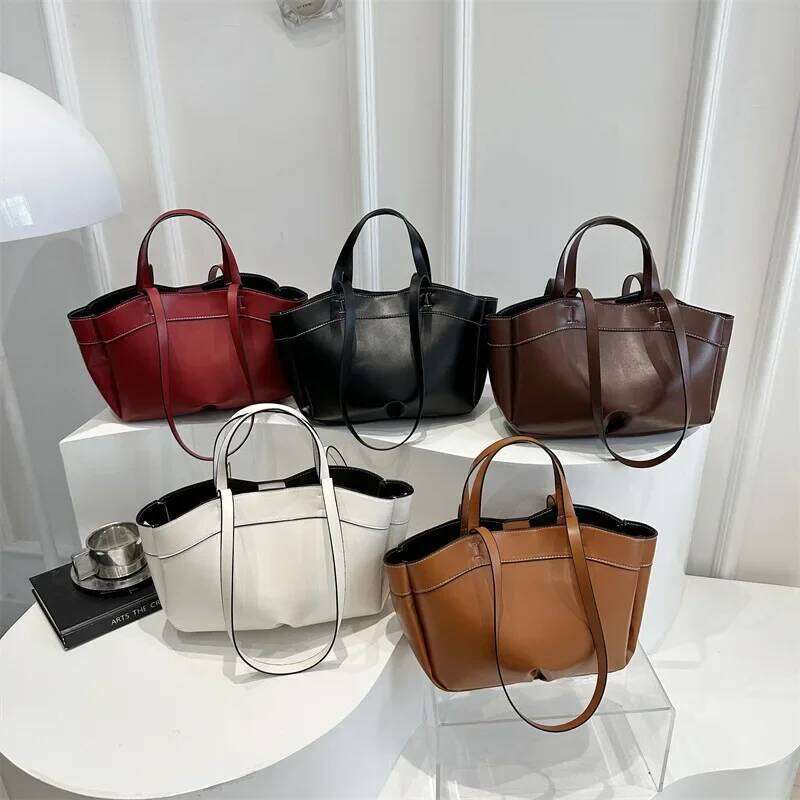Premium Large Capacity Tote for Women 2025 New Solid Color Versatile Fashion Shoulder Bag, Combination Mother and Child Bag Z260207 - view 7