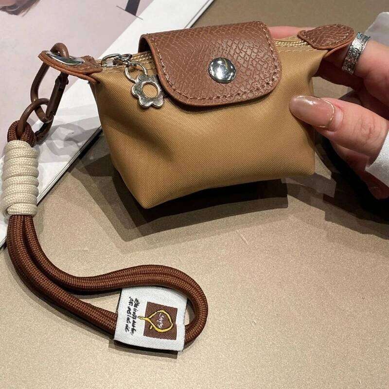 Women's Dumpling Bun Lipstick Storage Bag, Mini Cute Small Hanging Purse Fashion Bag Pendant Keychain handbags Y260206