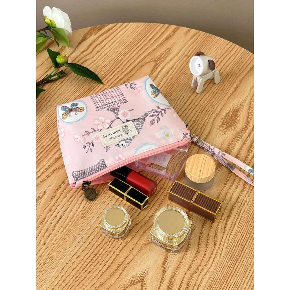 Fashion Women Waterproof Cosmetics Bag Lady Travel Printing Makeup Washing Toiletry Pouch Y260206