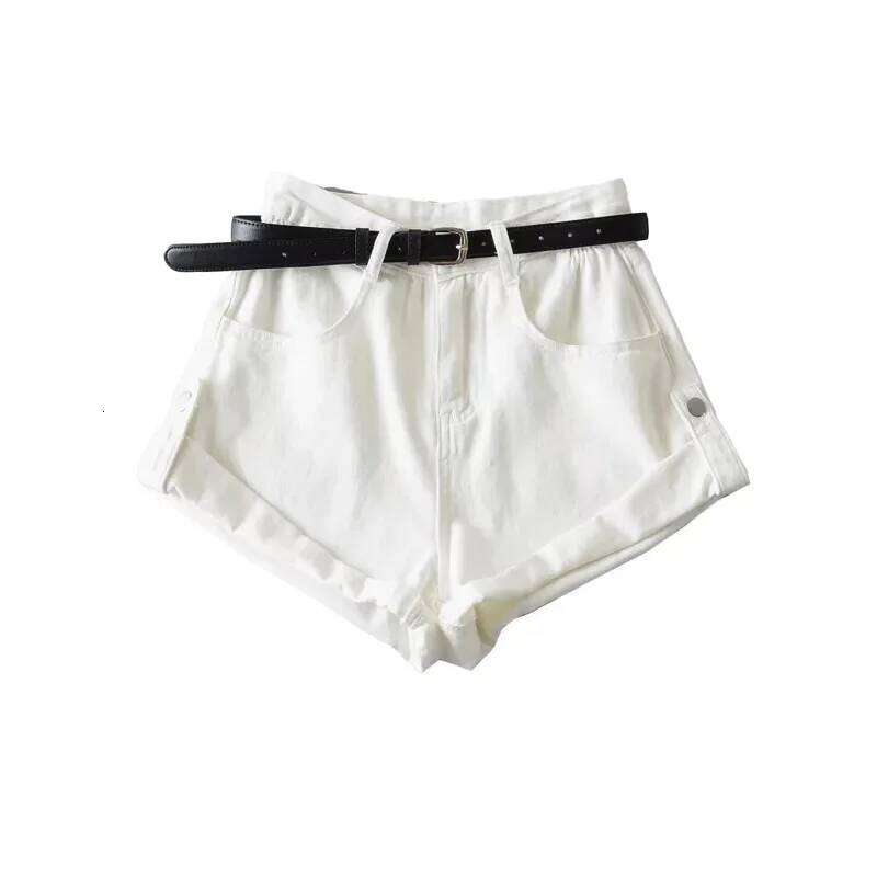 Shorts Basics Denims Women Jean High Waist Sexy Jeans Casual Buttons Pockets 2024 Summer Short Femme Denim Wide Leg Pants XJ260206