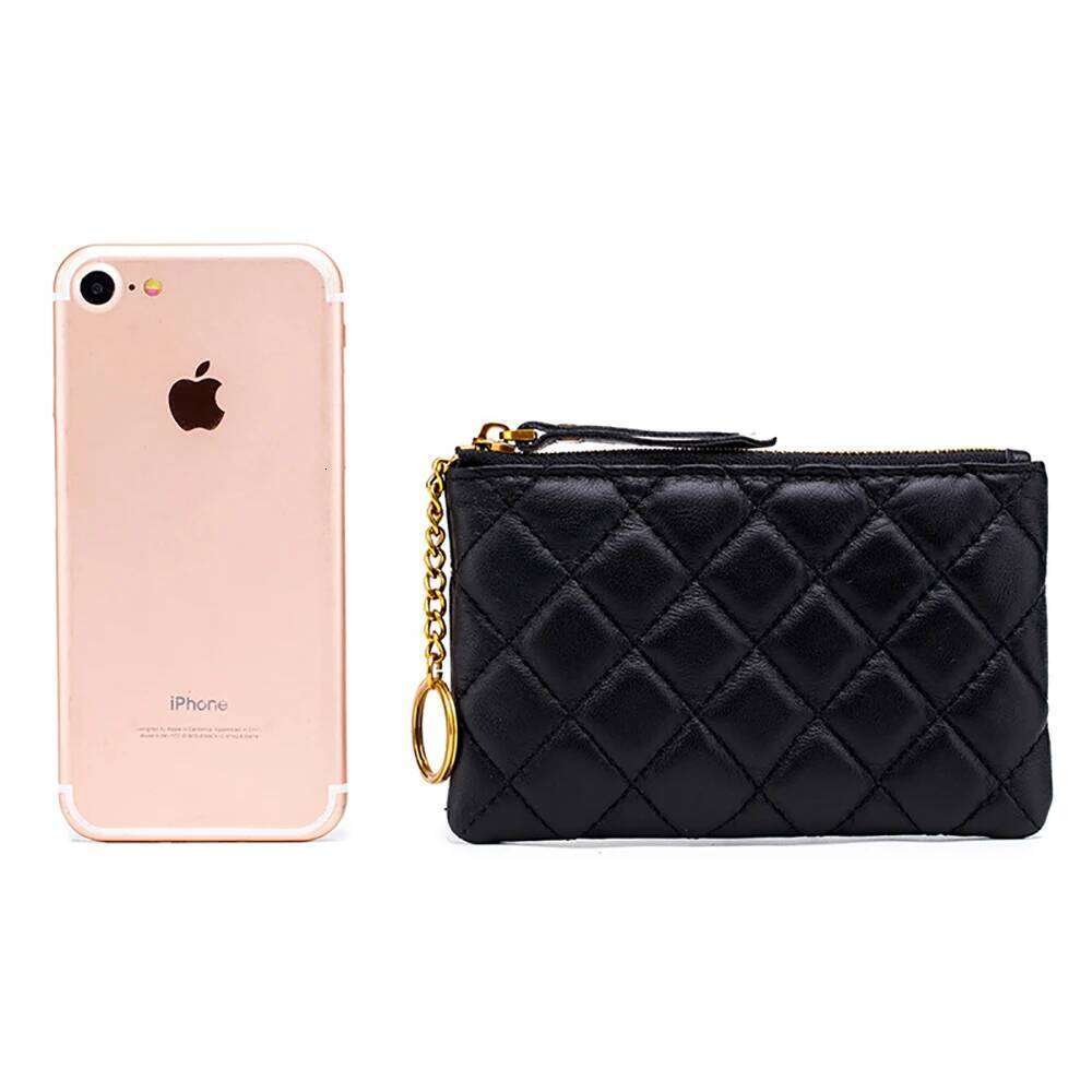 New Designer Mini Purse Pouch Small Change Wallet Sheepskin Genuine Leather Girls Bags Fashion Brand Key Chain Coin Bag Y260206