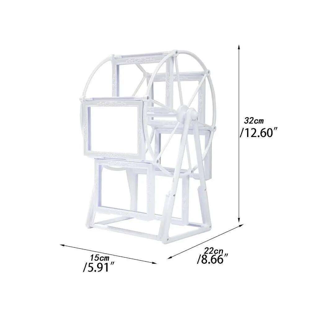 Lightweight Rotating Windmill Unique Design Stable Ferris Wheel Photo Holder Simple DIY Picture Frame Bedroom S260205