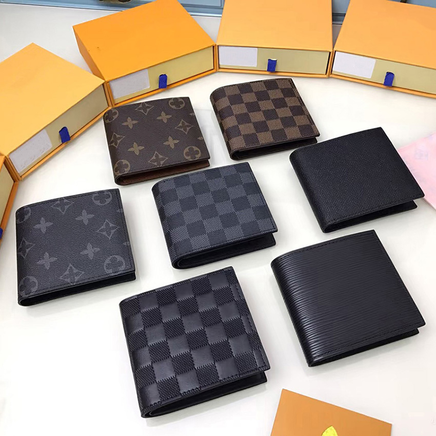 Designer Wallet with Signature Coated Canvas and Textile Lining Multiple Card Slots and Bill Compartment Slim Luxury Purse for Women