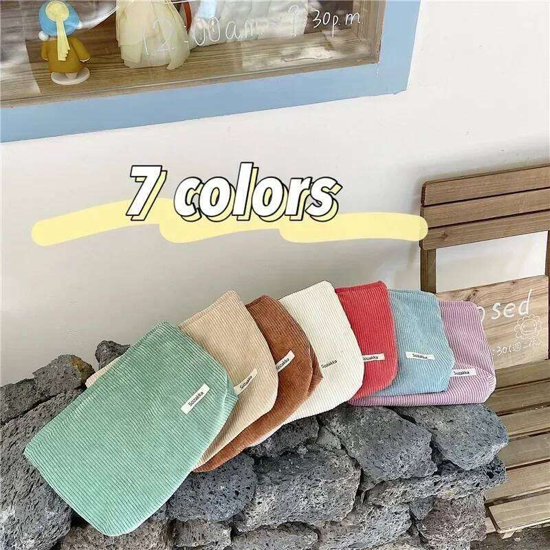 Soft Large Cosmetic Bags Women Neceser Makeup Toiletry Fashion Travel Make Up Bag Corduroy Brush Pencil Organizer Case Y260206