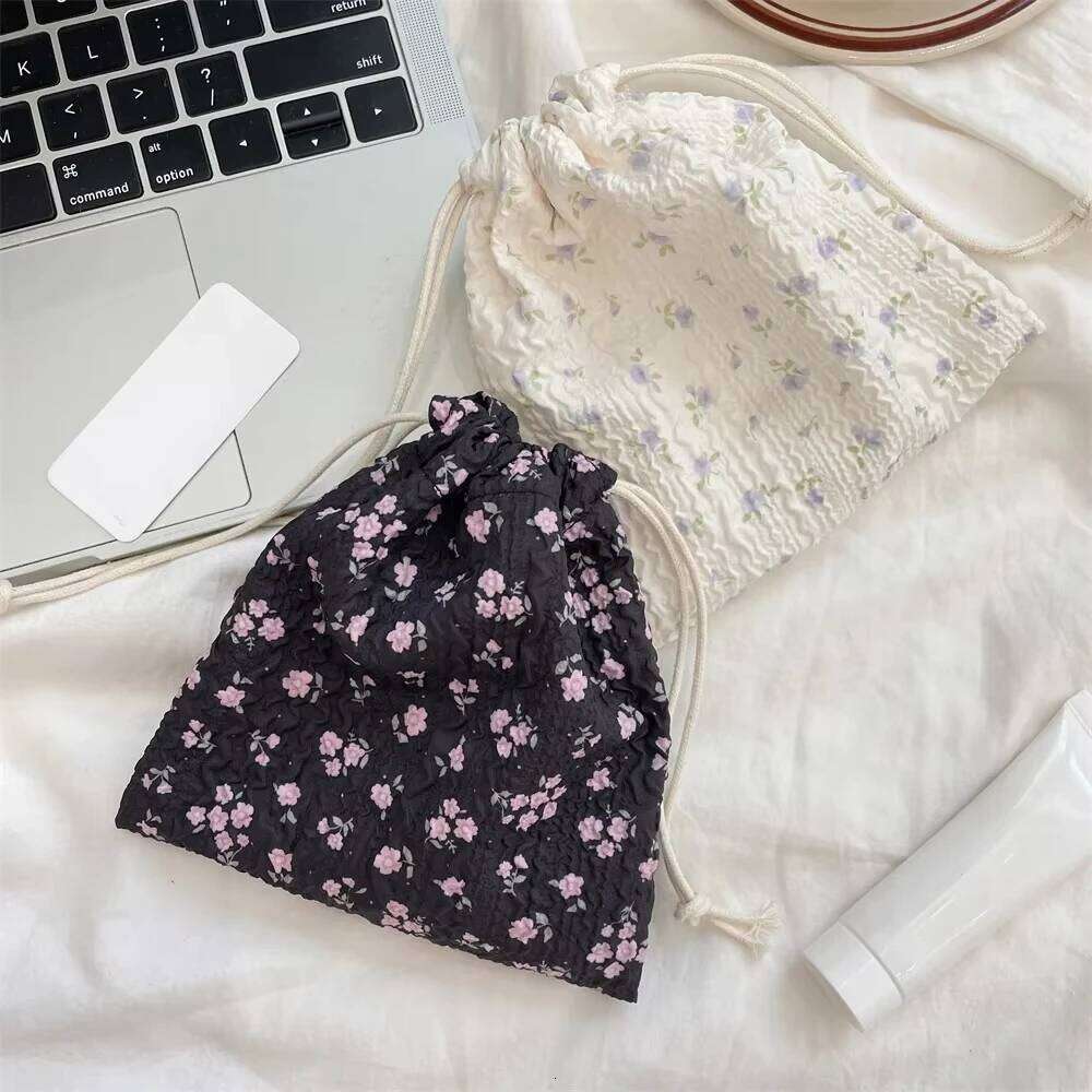 Cute Cartoon Animals Drawstring Makeup Portable Travel Mini Cosmetic Lipsticks Storage Pouch Multifunctional Bundle Bag Y260206