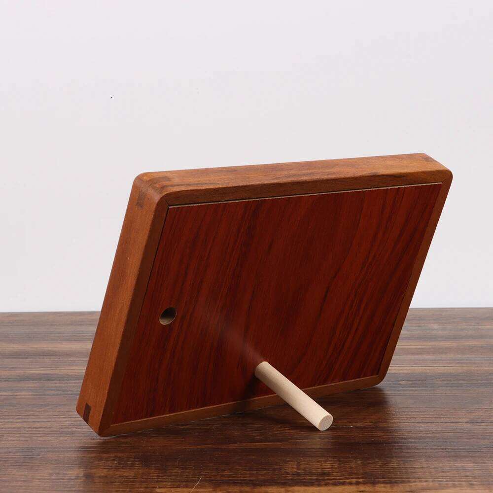 Fashion 6/7/8 Inch Black Walnut Simple Real Wooden Mortise Tenon Handmade Display Photo Frame S260205