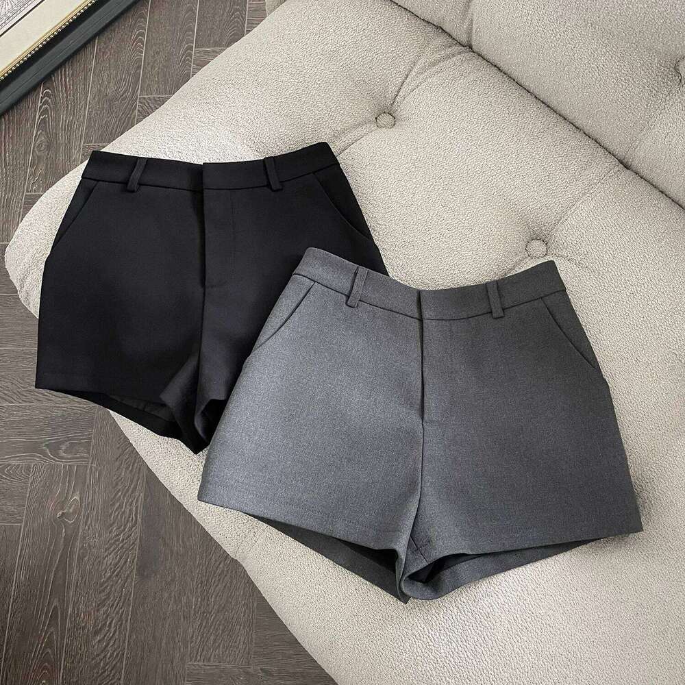 Elegant Solid A-Line Wide Leg Shorts Fashion Women 2025 New Summer High Waist Korean Pants Casual Office Lady Commute Outfits XJ260206