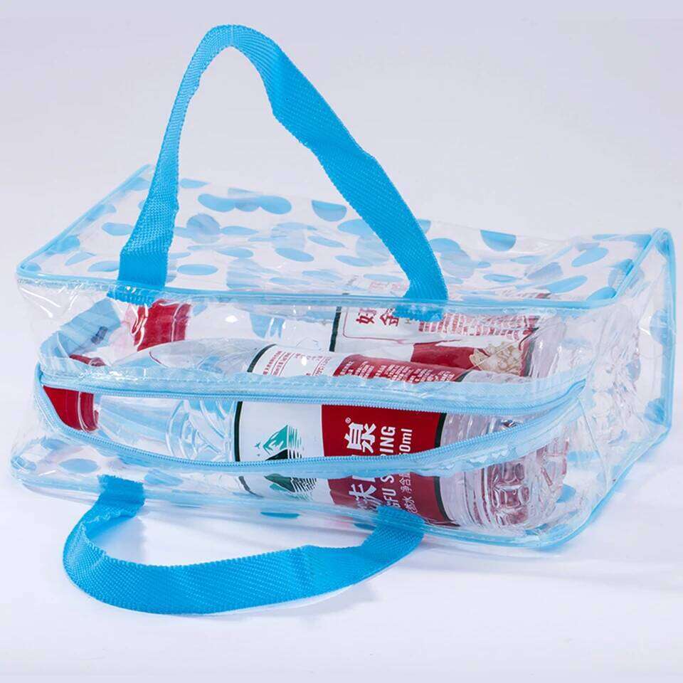 Transparent polka dot women's makeup bag Waterproof PVC Cosmetic Portable Women Storage Toiletries Female Wash Bag Y260206