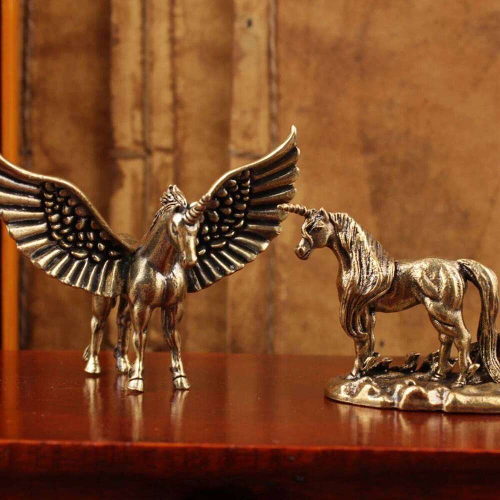 Brass Tianma ornaments, home and office crafts, small ornaments S260204