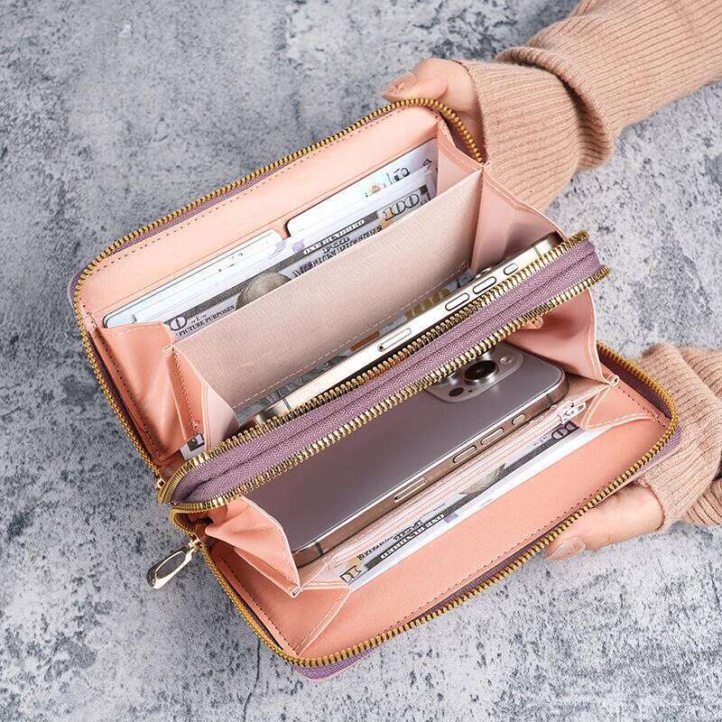 Personality new purse girls long double zipper wallet luxury Japan and South Korea fashion large capacity clutch bag 20% Y260206