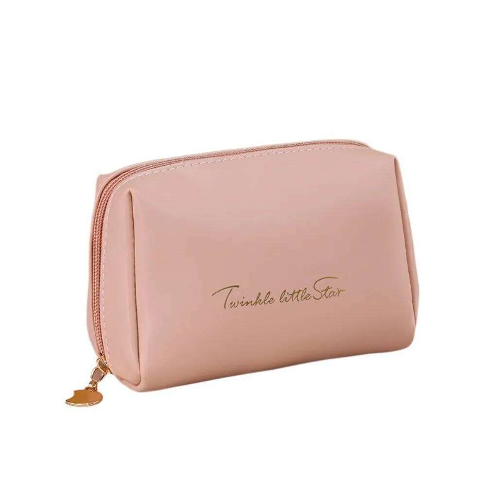 Zipper Women Makeup Korean Style Waterproof PU Cosmetic Clutch Mini Lipstick Travel Toiletry Bag Y260206