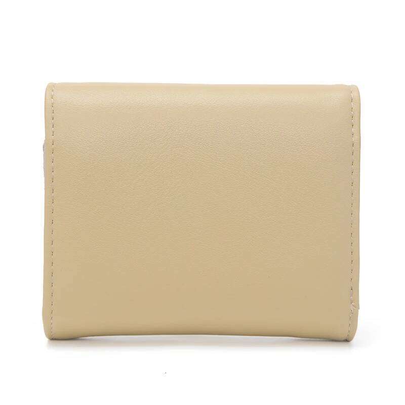 2024 spring new women's short wallet Korean PU leather boutique high-end fashion trend three fold bag multi-card folding student Y260206