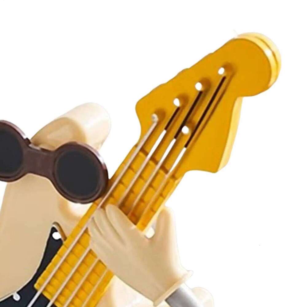 Decor Creative Abstract Ornament Guitar Statue Desktop Decoration For Bookshelf Study Living Room TV Stand S260204