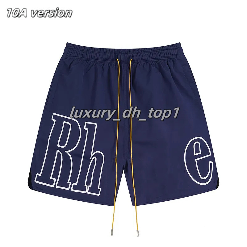 26 Summer Designer Mens rhudetee Shorts Beach Pants High Quality Loose Fitting Elastic Waist Letter Printed Streetwear Hip Hop Swimming Shorts S-XL 758