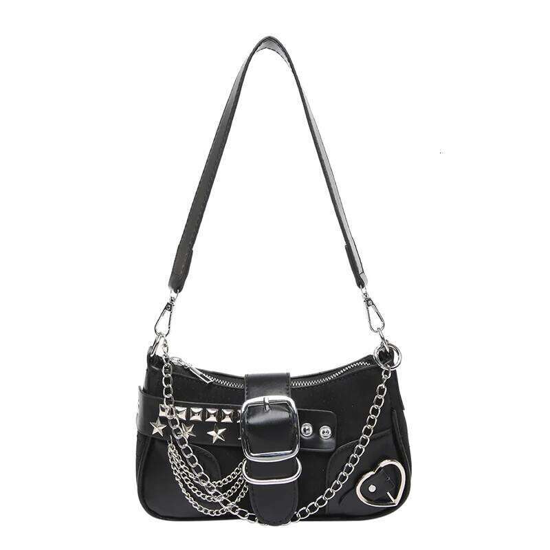Casual PU Leather Handbags Shoulder High Quality Ladies Rivet Small Saddle Crossbody Bags for Women New Messenger Bag Y260205