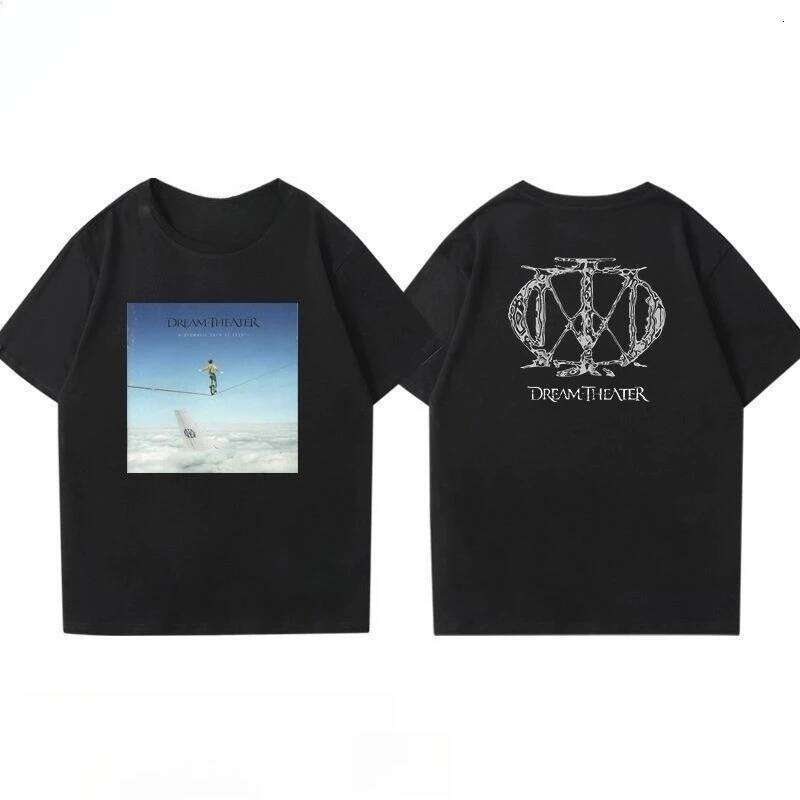 Rock Roll Band T-shirts Men and Women Theater Dream Theatre Heavy Cotton High Street Printing Short Sleeve X260207