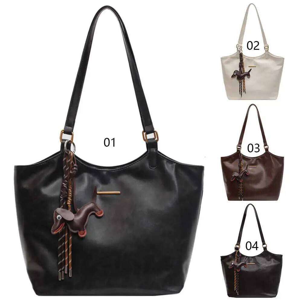 Women Vintage Shoulder PU Leather Retro Tote Handbag Large Capacity Fashion Underarm Female Travel Work Bag Z260207 - view 7