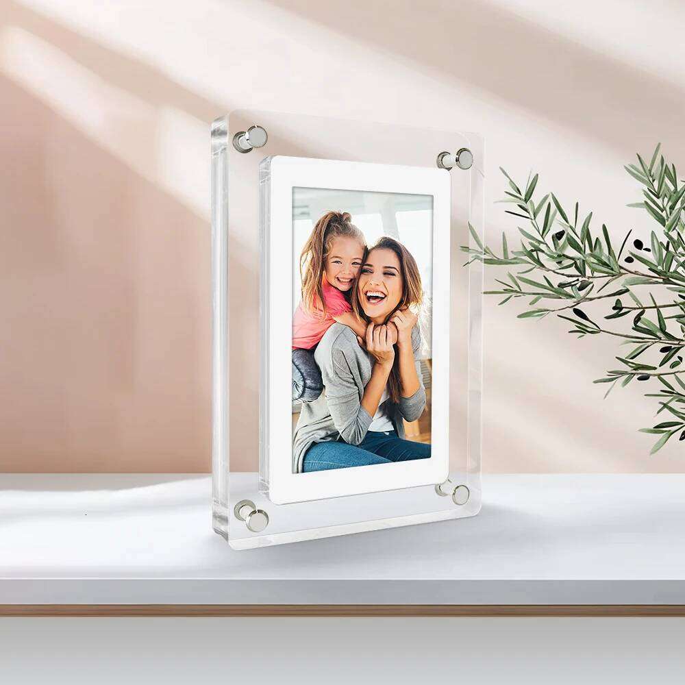 Acrylic Photo 5 and 7 Inch IPS Screen 4GB Memory Rechargeable Battery Auto Rotate Portable Digital Picture Frame S260205