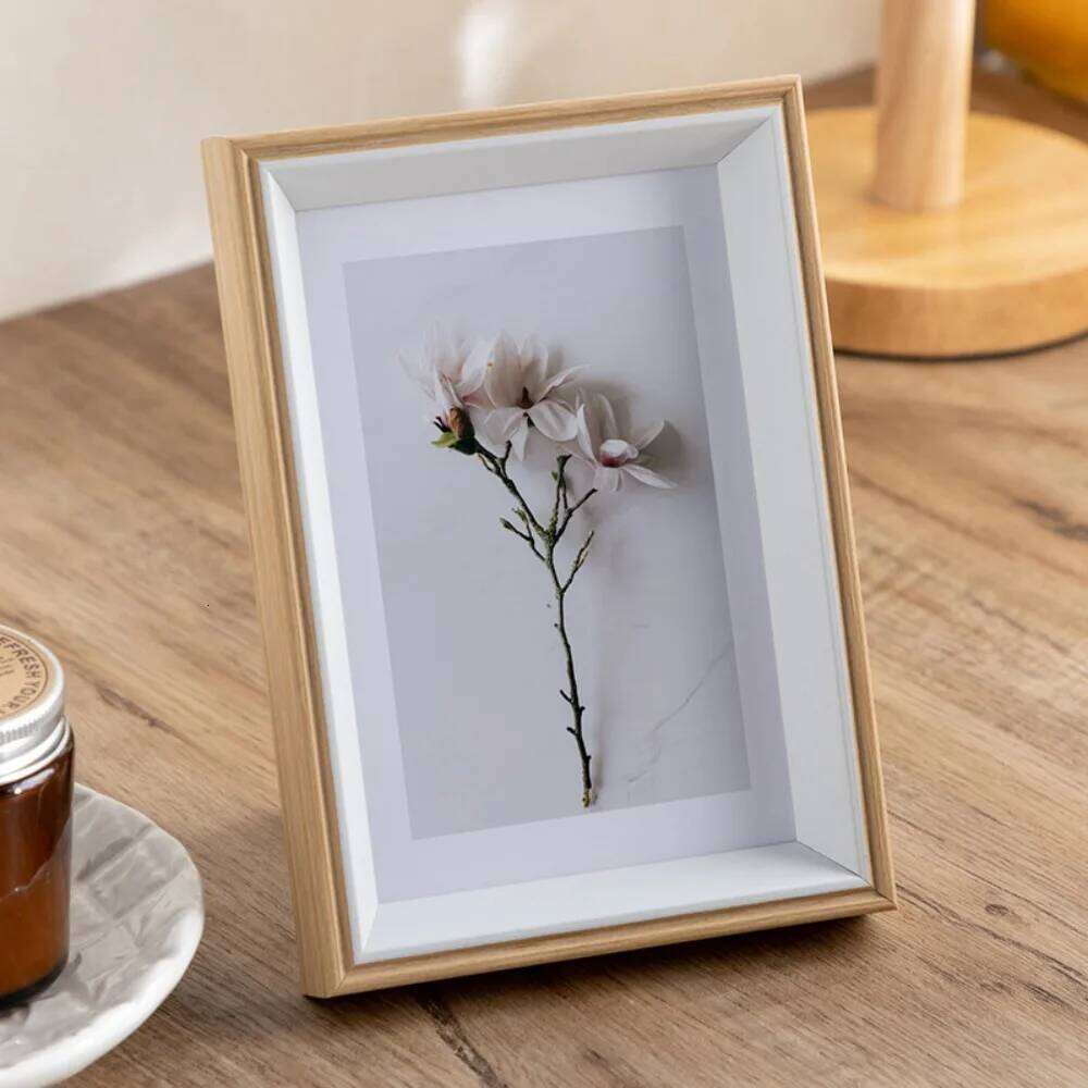 5/6/7/8/10 inch Wooden Wall Hanging Wood Picture Frame Stand For Pictures Photo Commemorative Home Decor S260205