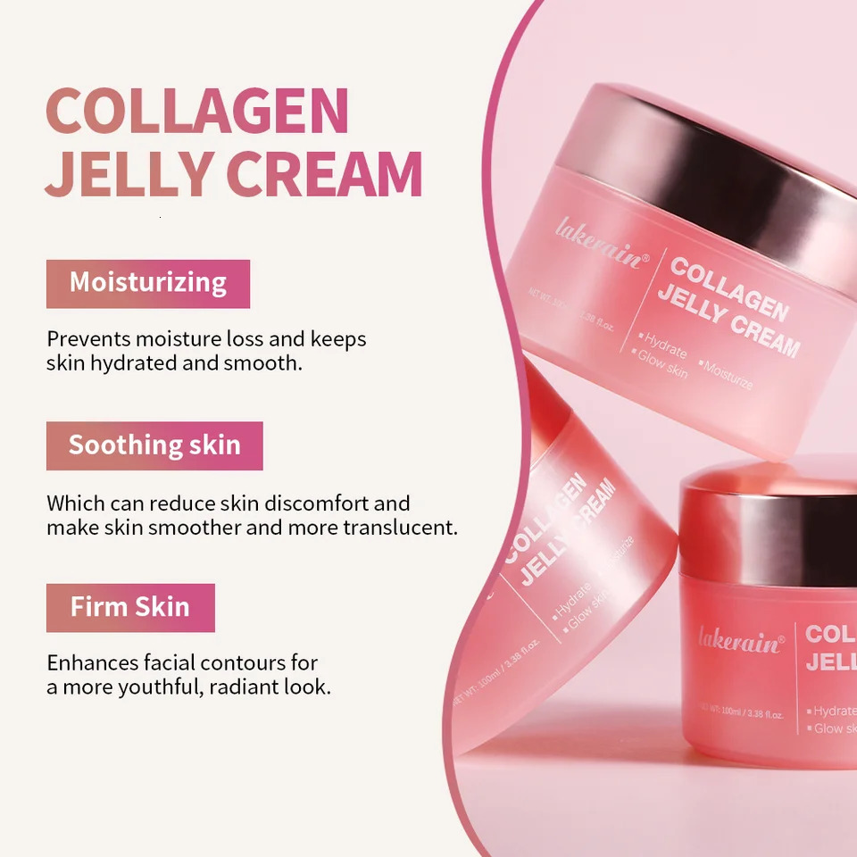 Collagen Jelly Cream Niacinamide Collagen Soothing Aging Firmness Hydration Skincare 260114ww