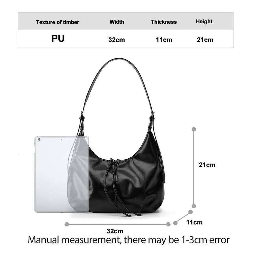Korean Style tote bag Large Capacity Women's Crossbody Casual Retro Single Shoulder Commuter Underarm Bag Y260205
