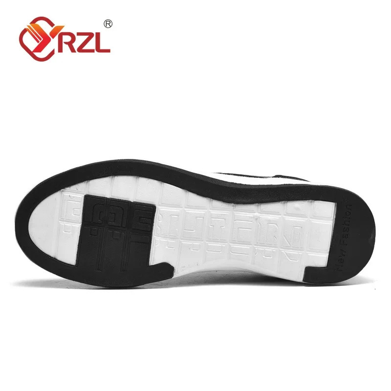 YRZL Men Shoes Spring Autumn Waterproof Walking Sneakers Leisure Male Leather Sports Shoes Non-Slip Footwear Tennis for Men 260126