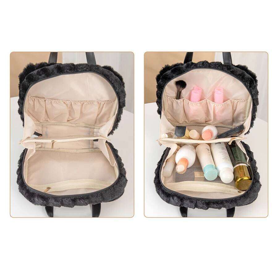 Plushes Makeup Case Relaxed Cosmetic Bag Women Jewelry Storage Pouch Girl Organizer Handbags Gift Hot Sales Y260206