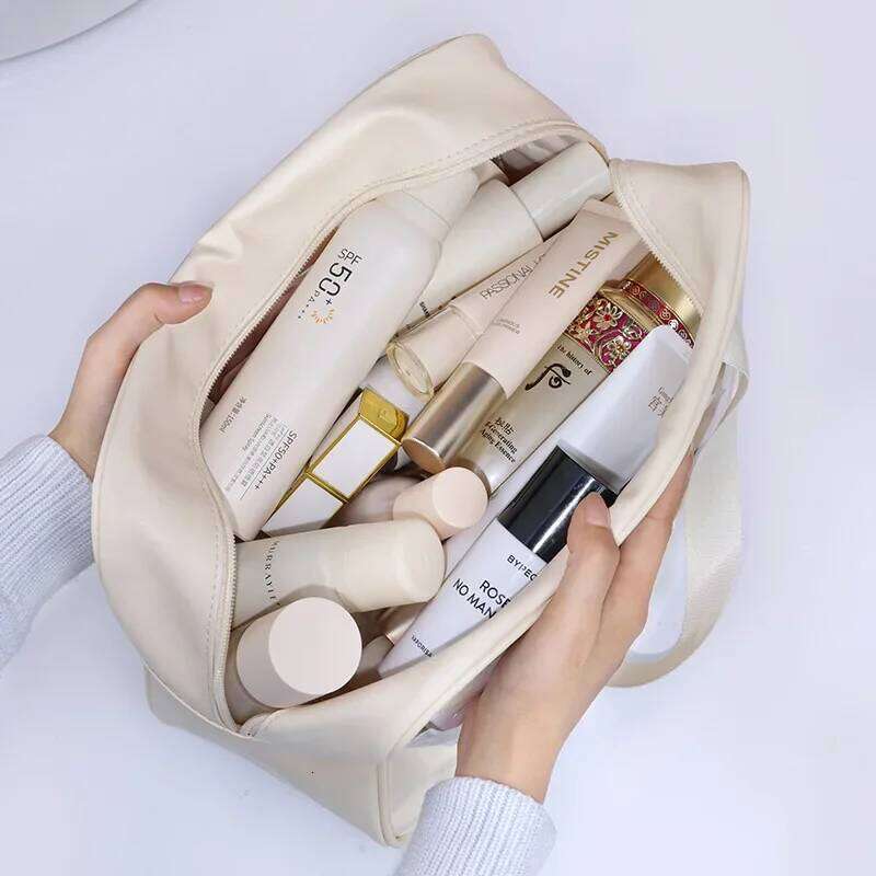 Portable Travel cosmetic bag Women Transparent Makeup Bag Large-Capacity Bath Wash Bags Multifunction Waterproof Storage Case Y260206