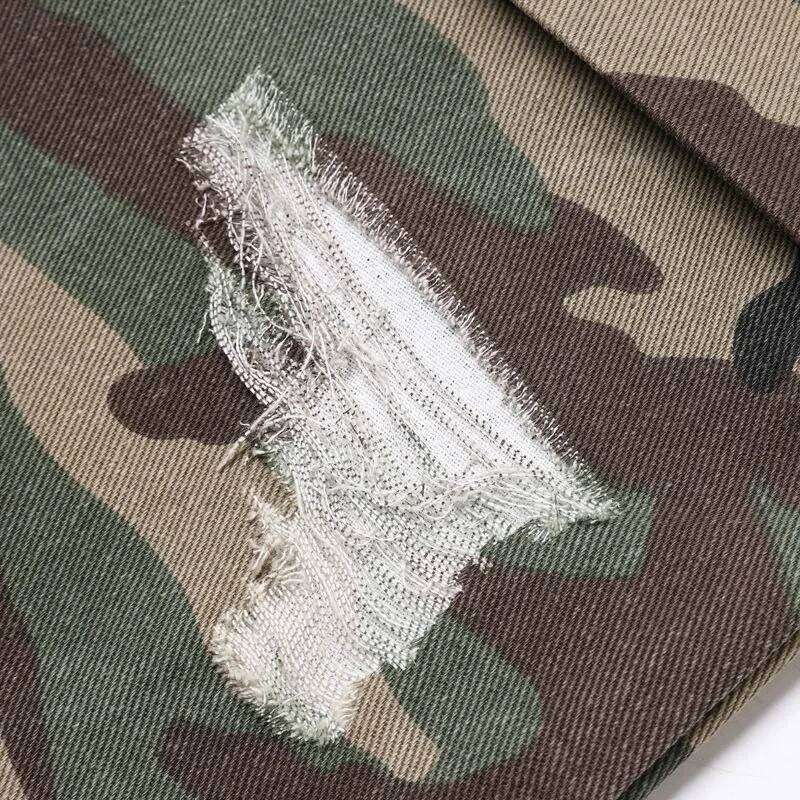 Vintage Camo Cargo Denim Big Pockets Mans Jeans American Y2k Straight-leg Baggy Men's Loose Wide Leg Pants X260207