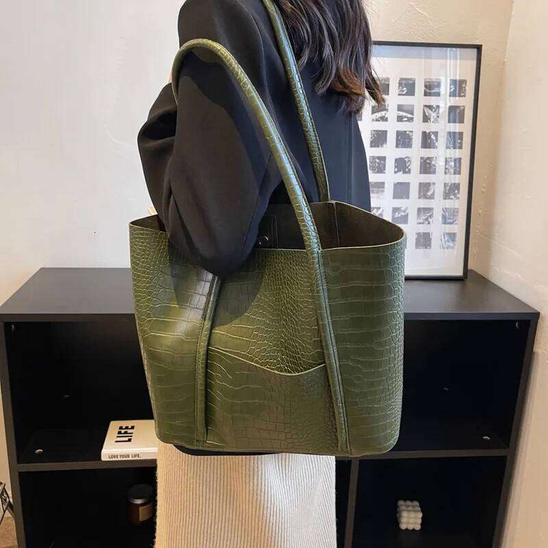 Women Large Pu Shoulder Bag 2023 Vintage Leather Material Trendy Women's Fashion Wallet Handbag Z260207 - view 6