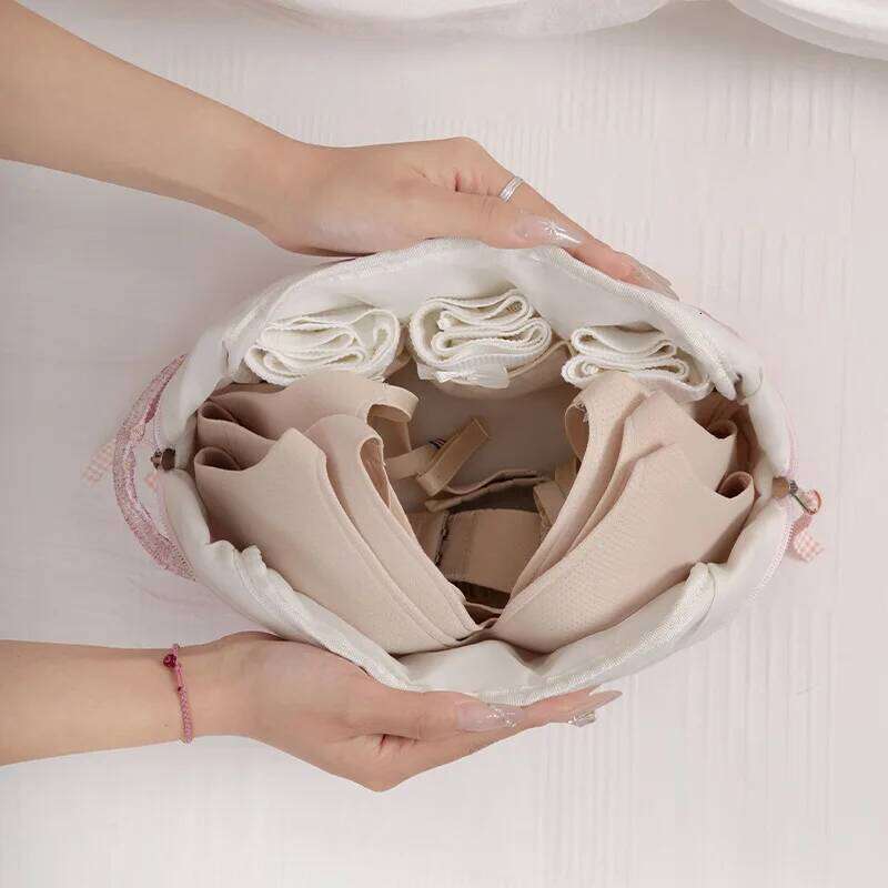 1pc Bra and underwear storage large capacity portable handheld makeup bag, very suitable for storing various small items Y260206