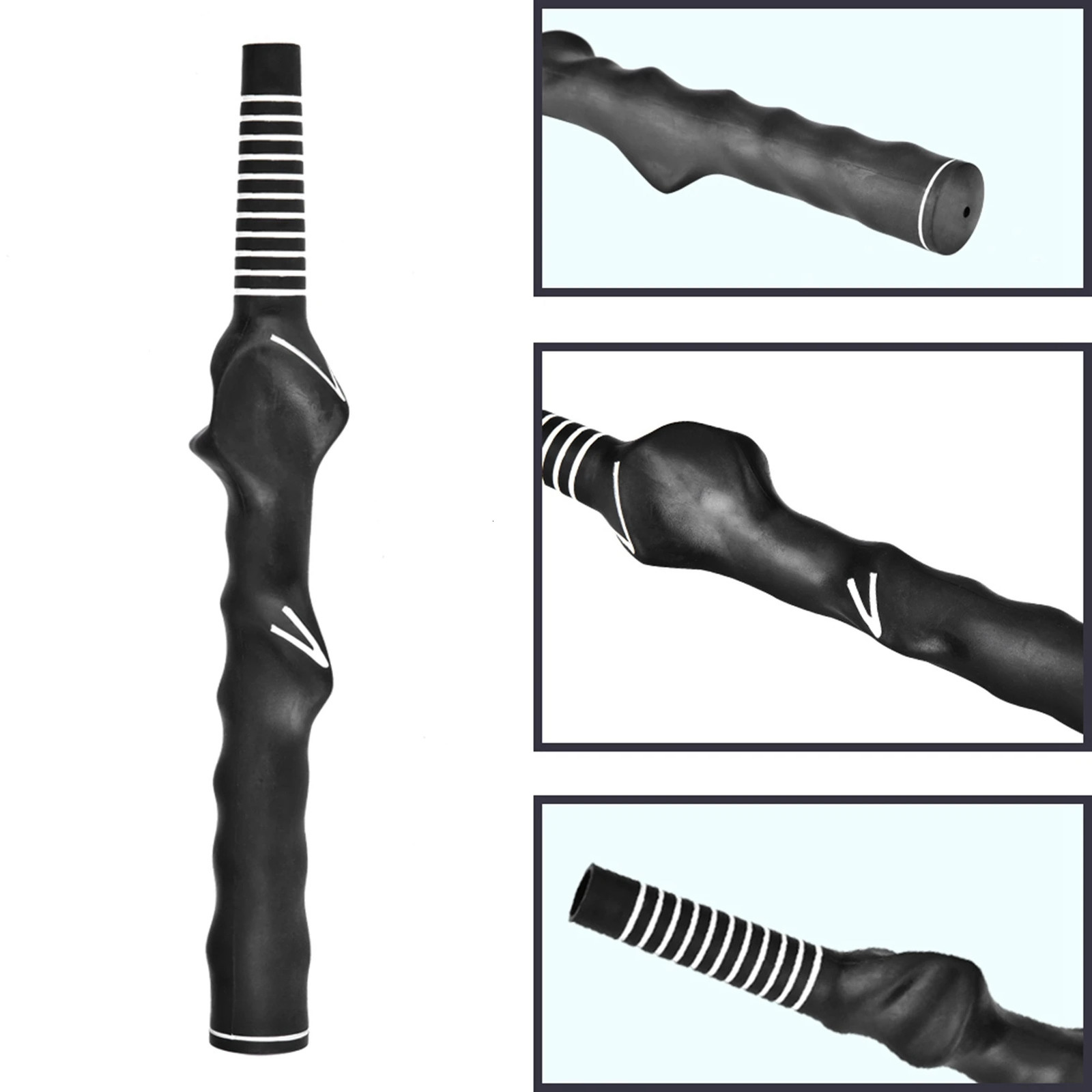Black Golf Training Grip For Improving Your Swing Suitable For Beginners/Professionals Essential Golf Teaching Aid Sturdy 260206