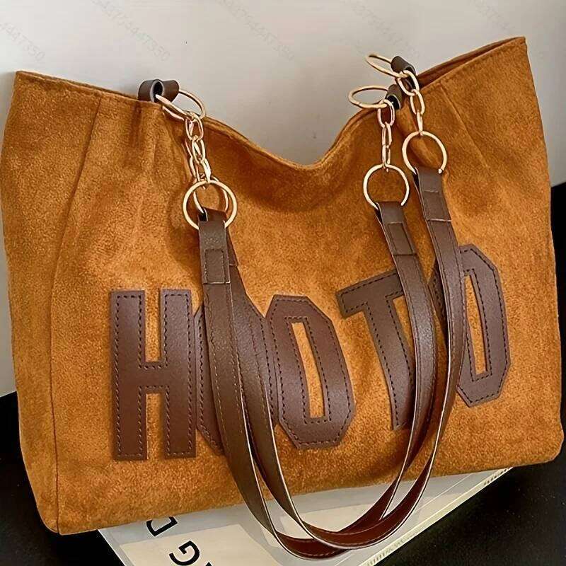 Vintage Embroidered Women's Tote Bag, Chic Handbag Shoulder Bag with Zipper Closure, Polyester Lining Casual, Weddings, Parties Y260205