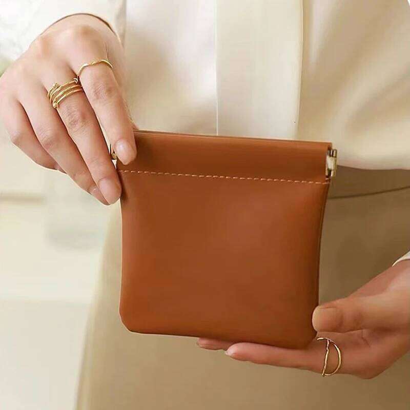 Simple Makeup Storage Bag Women Fashion Portable Mini Key Jewelry Cosmetic Organizer Pouch Handbag Pu Small Bags Gift Y260206