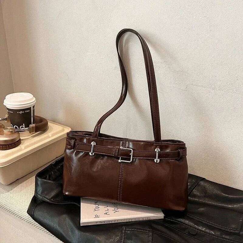 PU Autumn/winter Underarm Shoulder Large Capacity New Female Bags on Sale 2025 Brand Casual Commuting Versatile Tote Bag Y260204