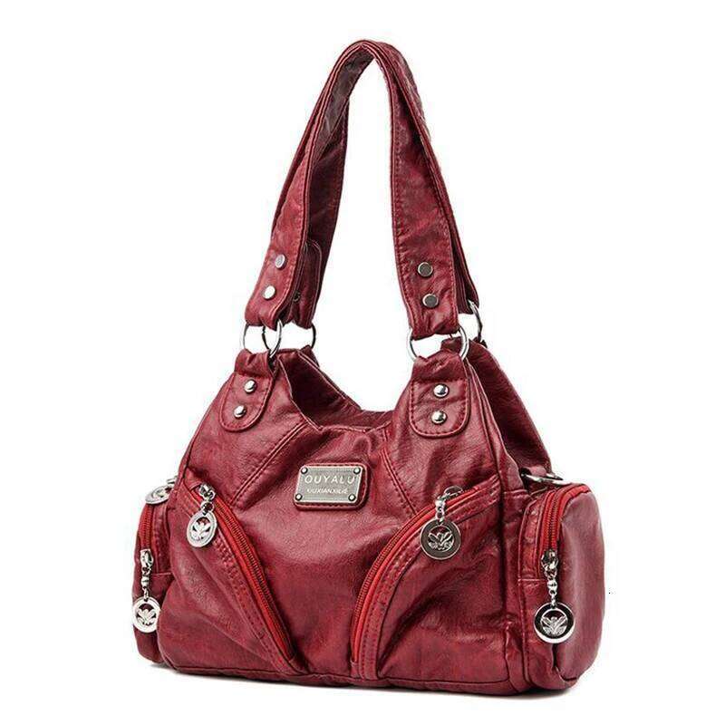 Luxury Soft Pu Leather Brand Girls Shoulder Black HandBags Tote New Arrival Mini Small Motorcycle Bags Crossbody for Women Z260207 - view 3